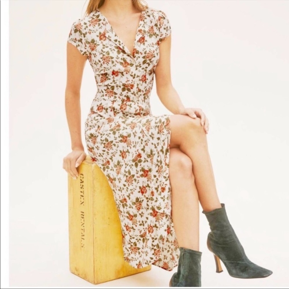 Fauna dress reformation - floral pattern